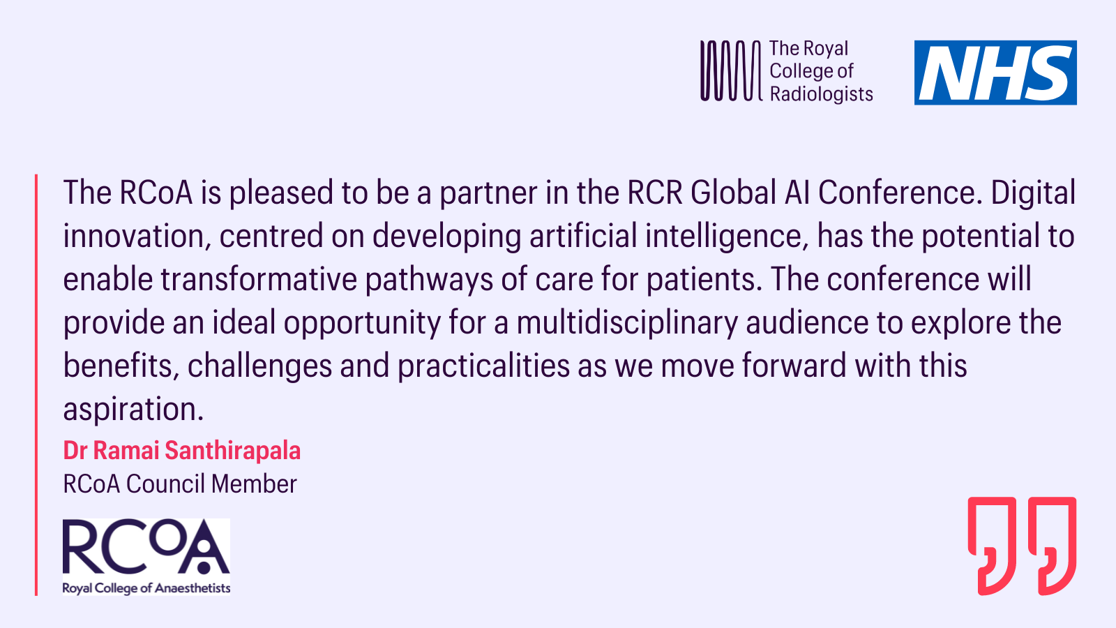 RCoA Gloibal AI Conference partner