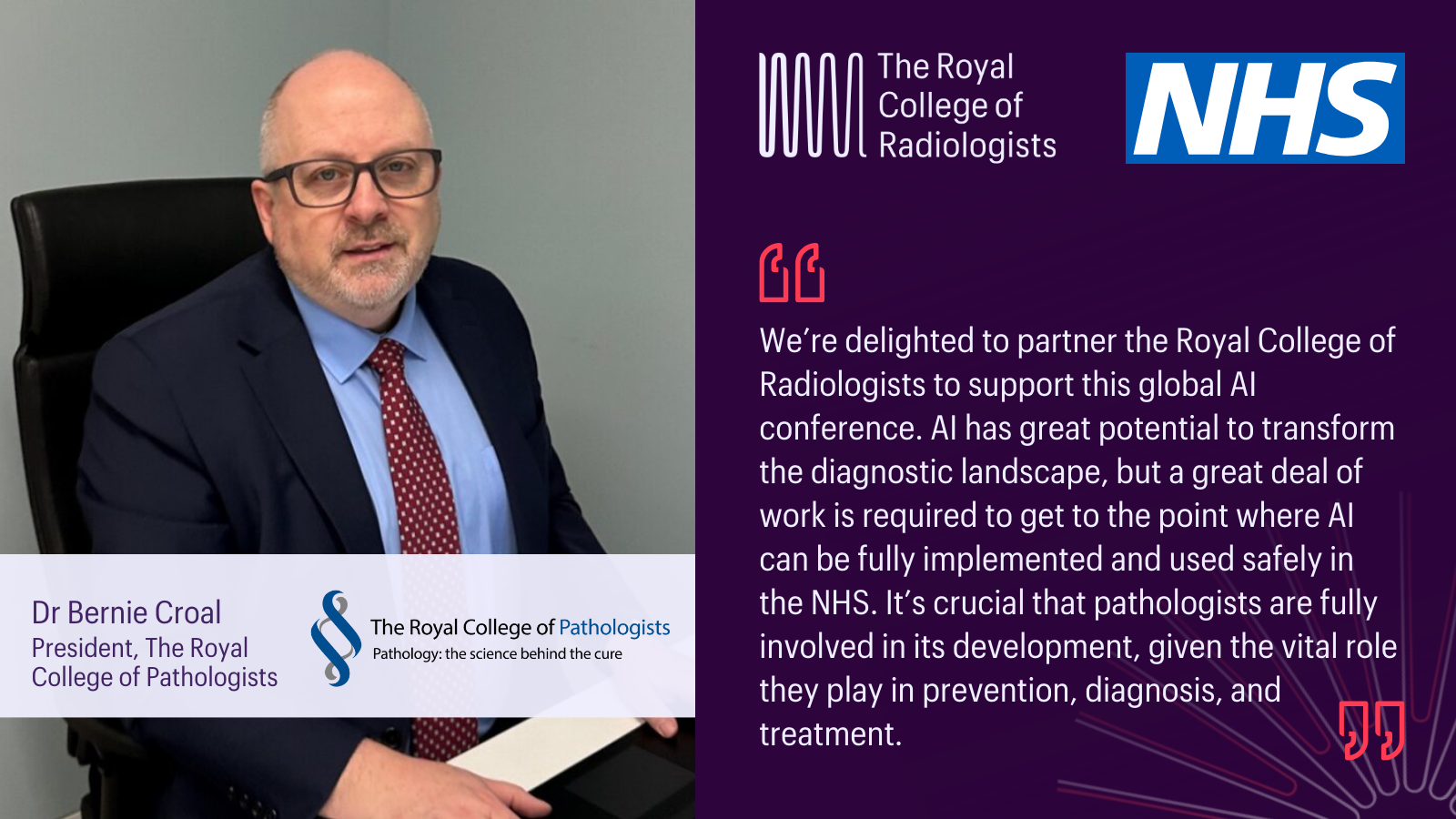 Royal College of Pathologists Global AI Conference Partner 2025