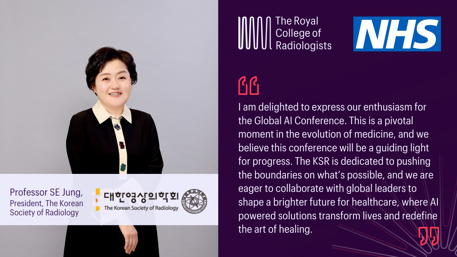 A message from the President, The Korean Society of Radiology